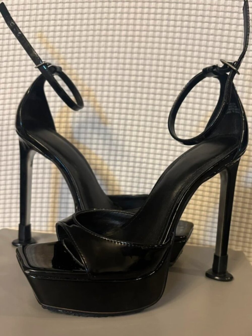 black high heels